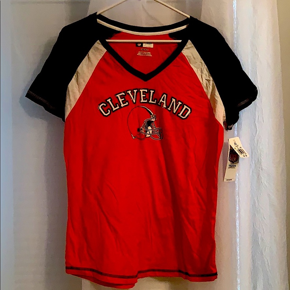 Cleveland Browns NFL V Neck Women’s T-Shirt Tee